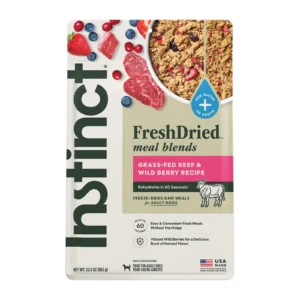 Fresh Dried Meal Blends Grass Fed Beef and Wild Berry Recipe 23 oz